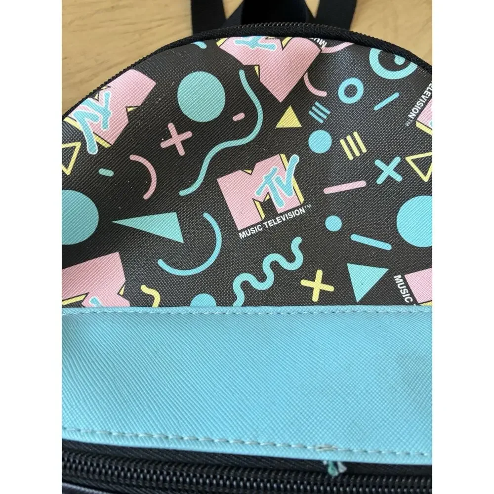 MTV Mini Backpack Retro Vintage 80s 90s Memphis Concert Dopamine Geometric Y2K